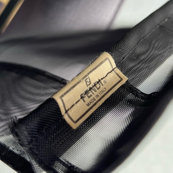 Fendi logo mesh tote nylon black - Picture 5 of 5